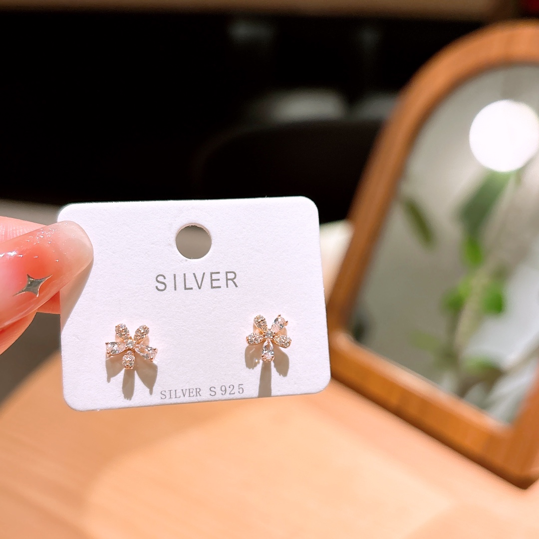 甘い純銀イヤリングゴールド 晩餐会