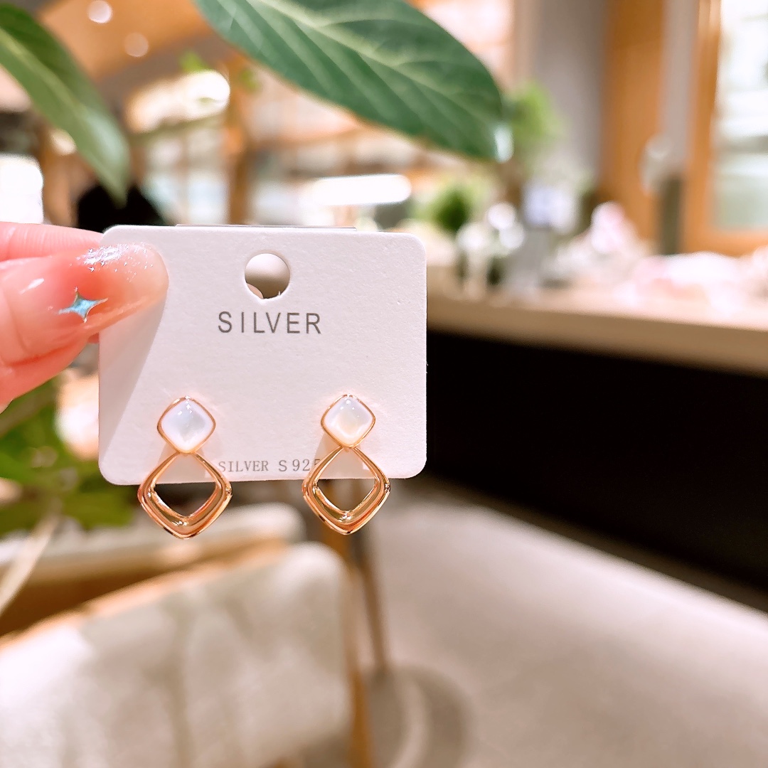 Nickel Free Silver Earrings Elegant Mother's Birthday Gold