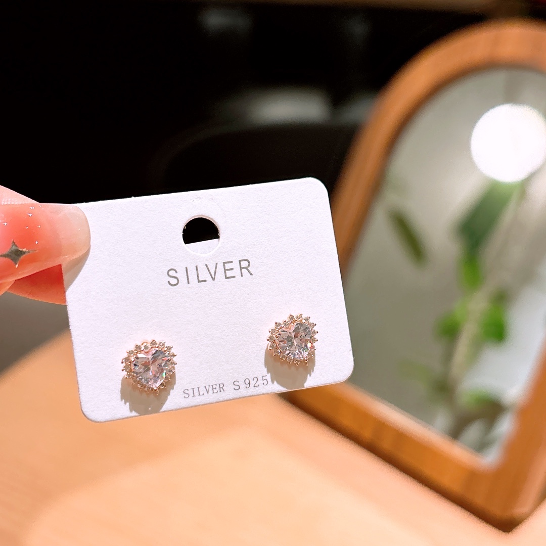 High Polish Silver Earrings Ethereal Wedding Registration Gold