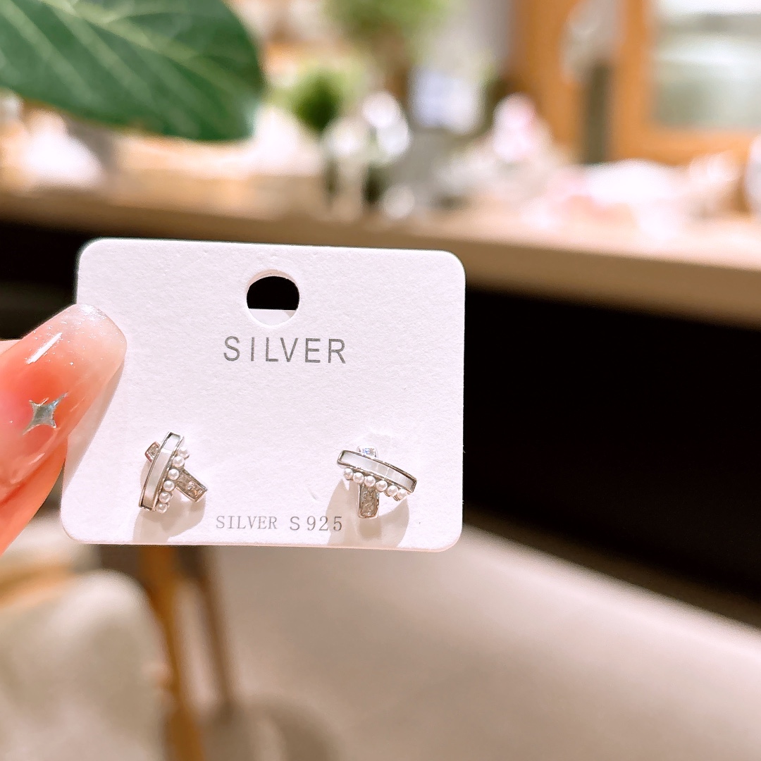 High Polish Silver Earrings Ultra Minimal Banquet Silver