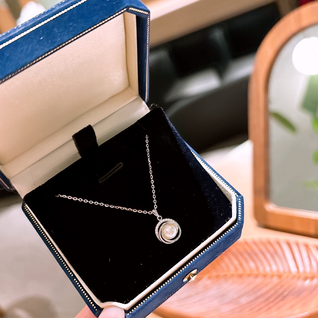 S925 Sterling Silver Necklace Lively Birthday Gold