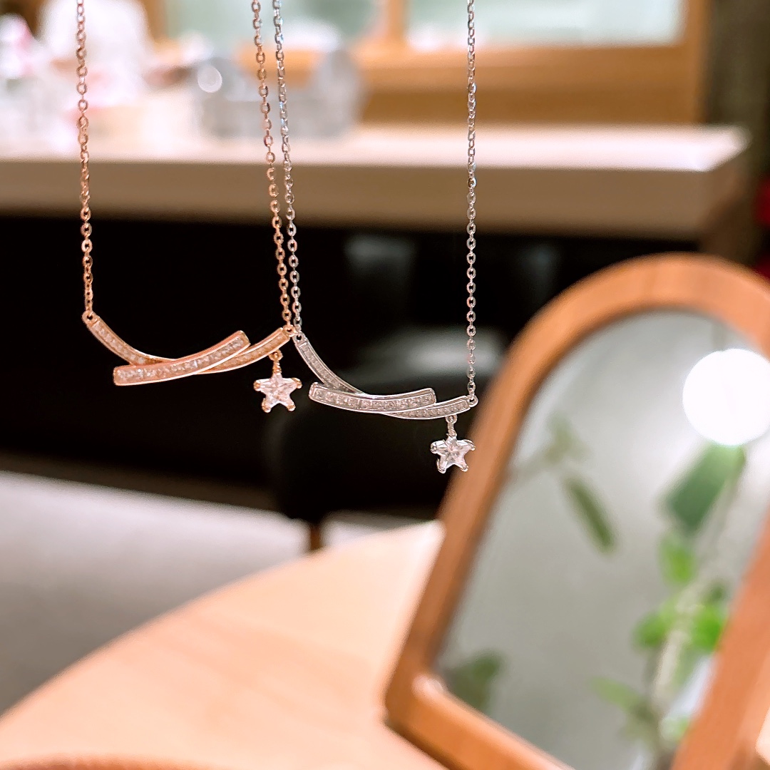 S925 Sterling Silver Necklace Premium Travel Gold