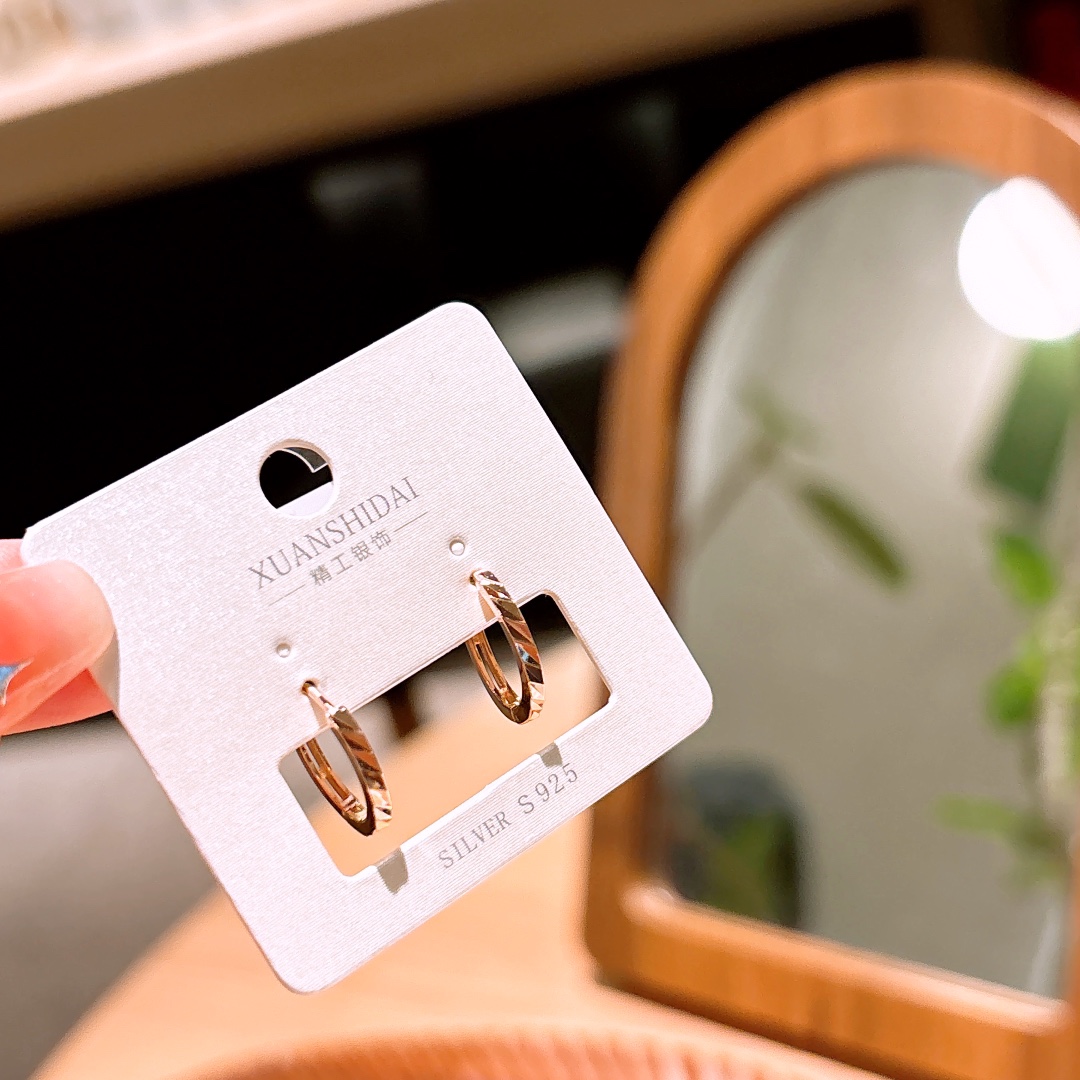 S925 Sterling Silver Ear Cuffs Dainty Teacher's Day Gold