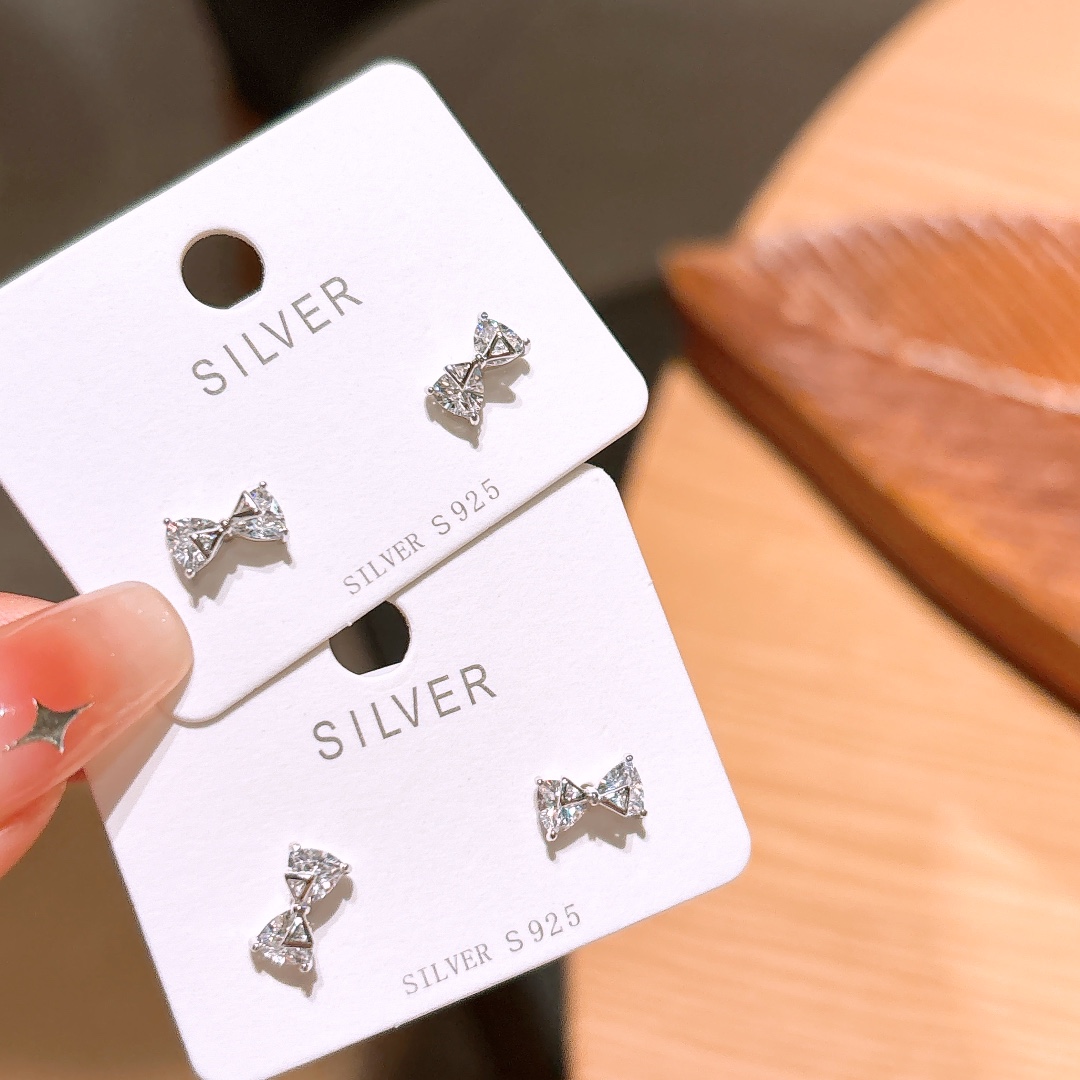 Fine Silver Earrings Forest New Year Silver