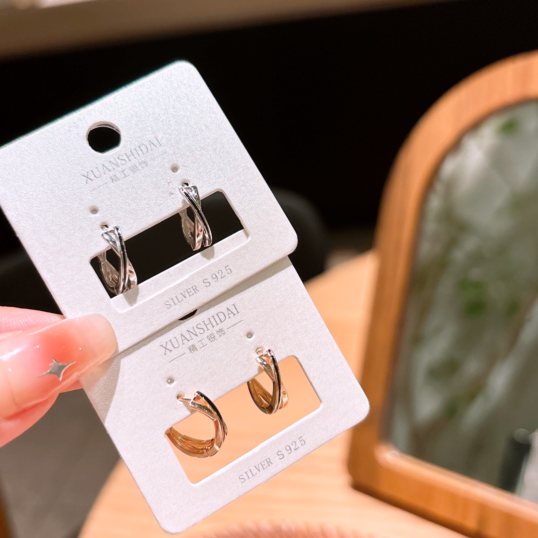 Fine Silver Ear Cuffs Ultra Minimal Annual Party Silver