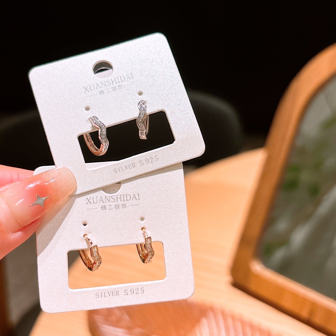 High Polish Silver Ear Cuffs Premium Spring Festival Gold