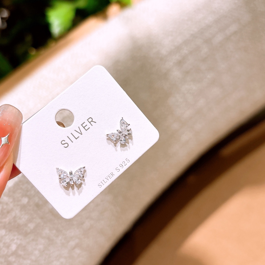 S925 Sterling Silver Earrings Precision Bestie Gift Gold