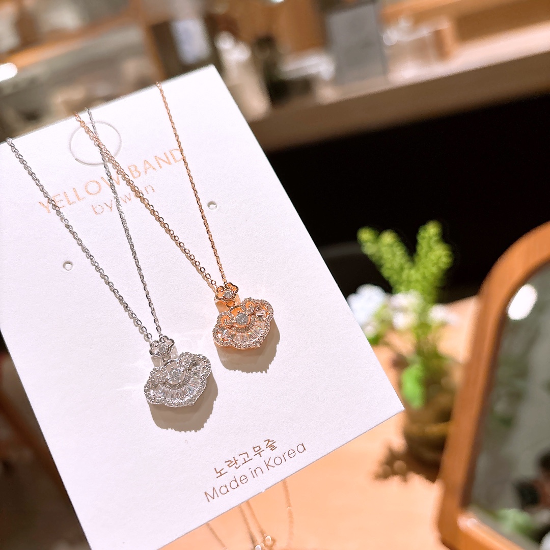 Hypoallergenic Silver Necklace Romantic Teacher's Day Silver