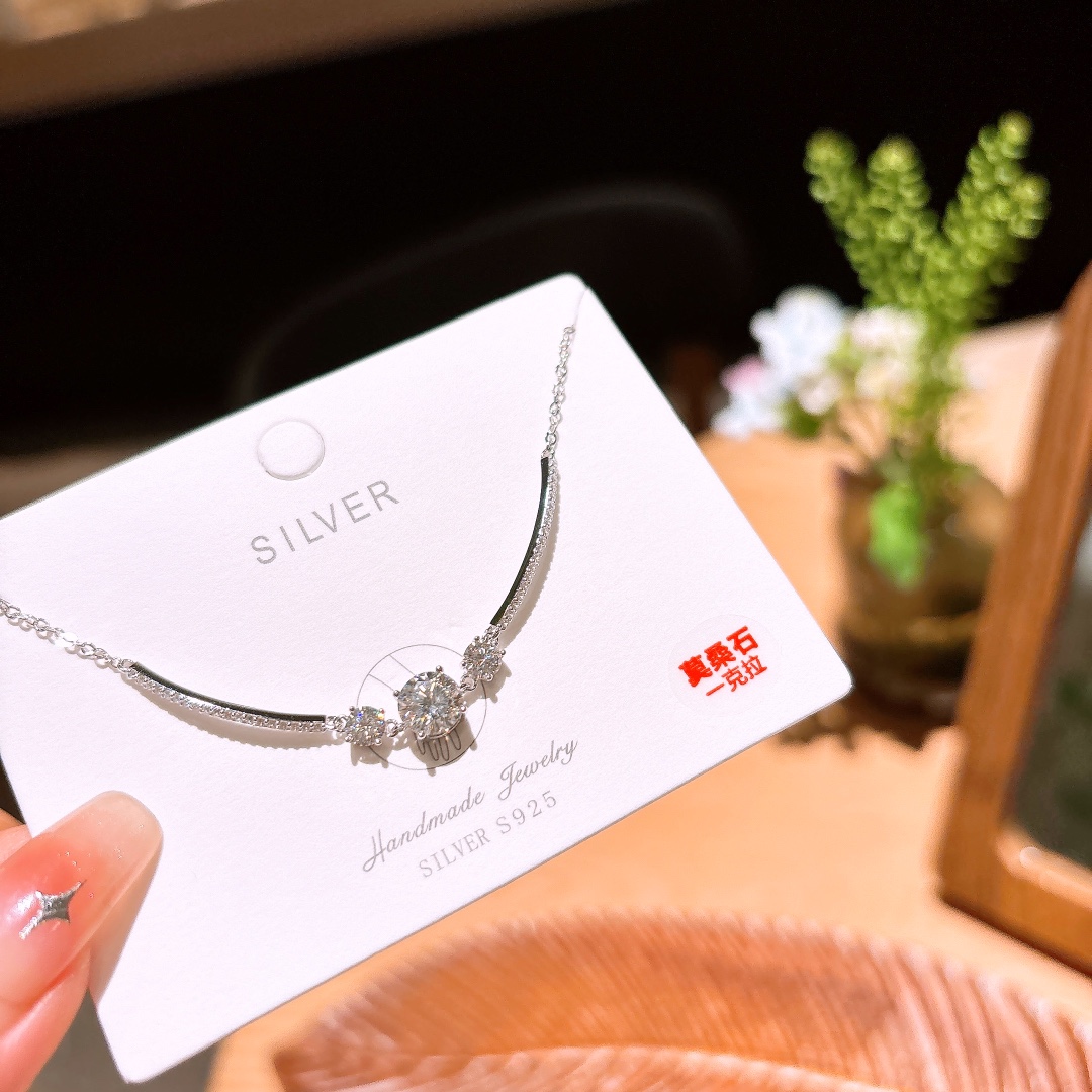 S925 Sterling Silver Moissanite Bracelet Light Luxury Wedding Favor