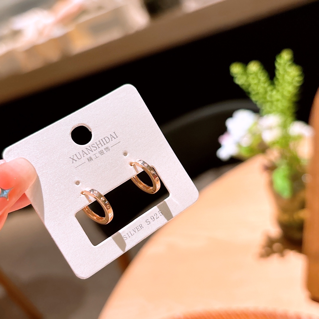 Low Allergy Silver Ear Cuffs Cute Confession Gold