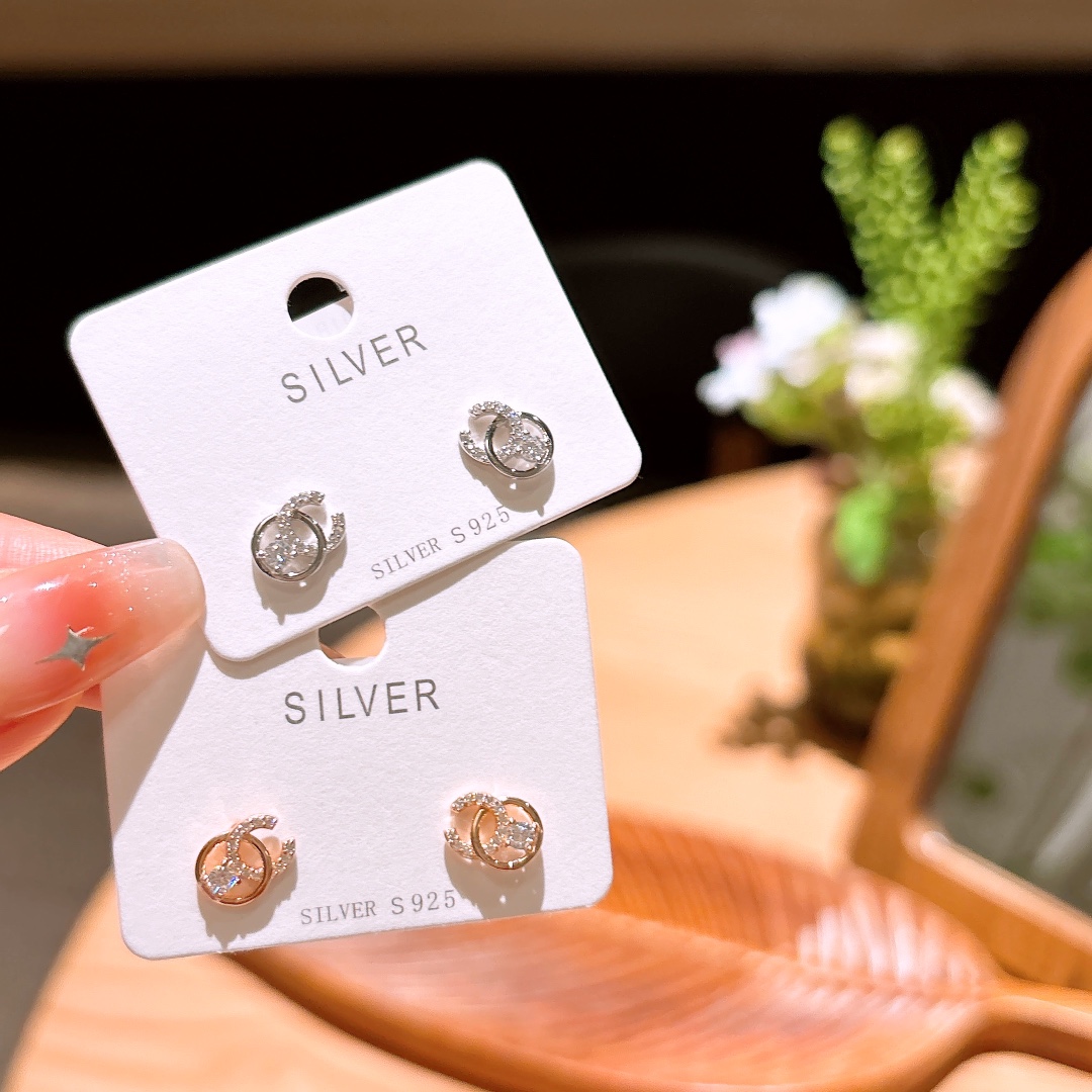 Low Allergy Silver Earrings Pure Office Gold