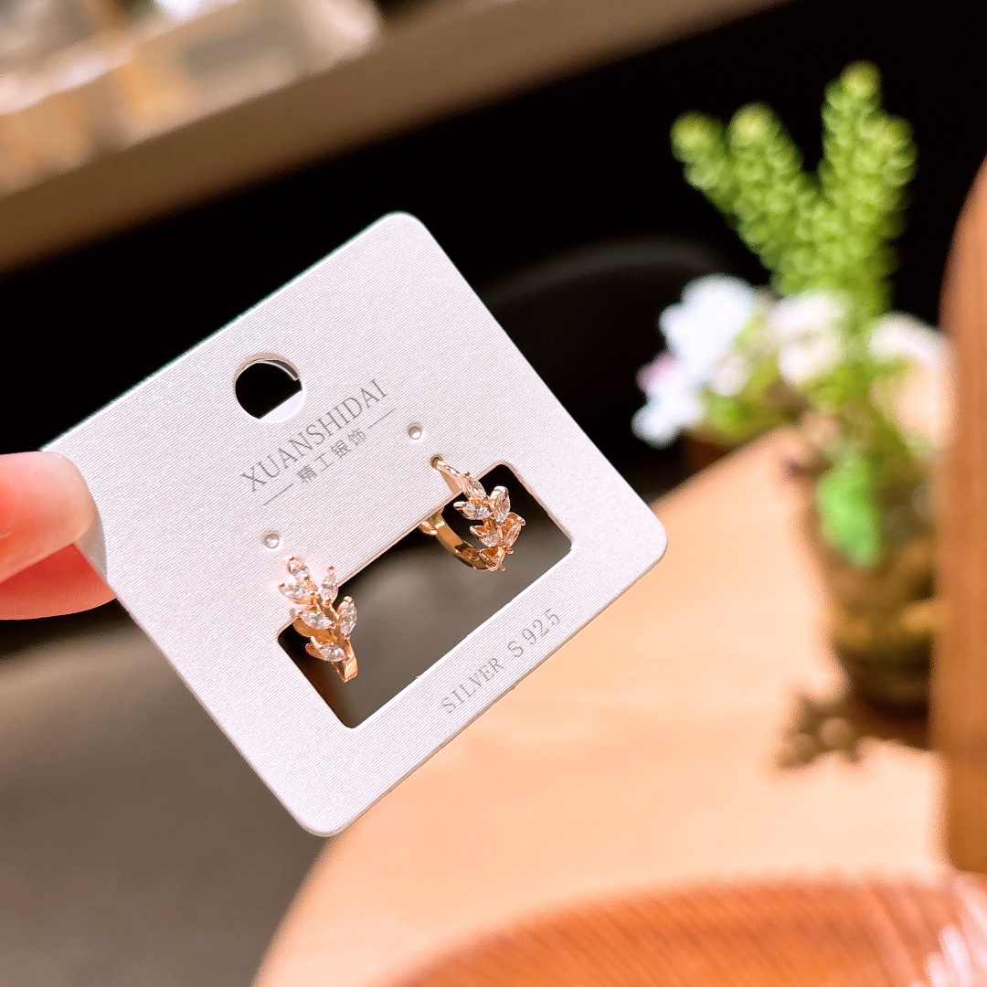 S925 Sterling Silver Ear Cuffs Pure Wedding Silver