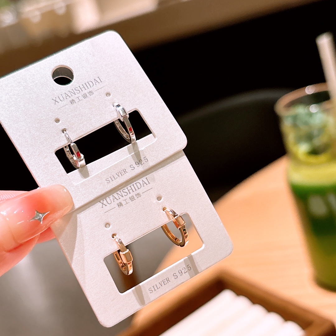 Nickel Free Silver Ear Cuffs Pure Teacher's Day Silver