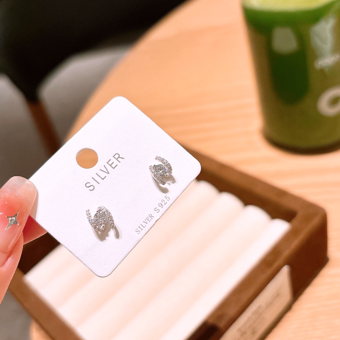 Nickel Free Silver Earrings Fashion Mother's Birthday Silver