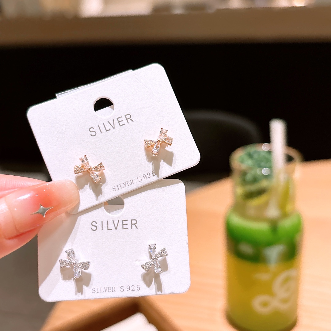 Fine Silver Earrings Intellectual Birthday Gold