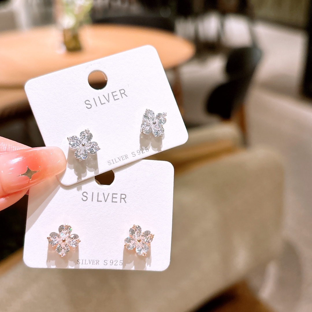 925 Silver Earrings Soft Bestie Gift Silver