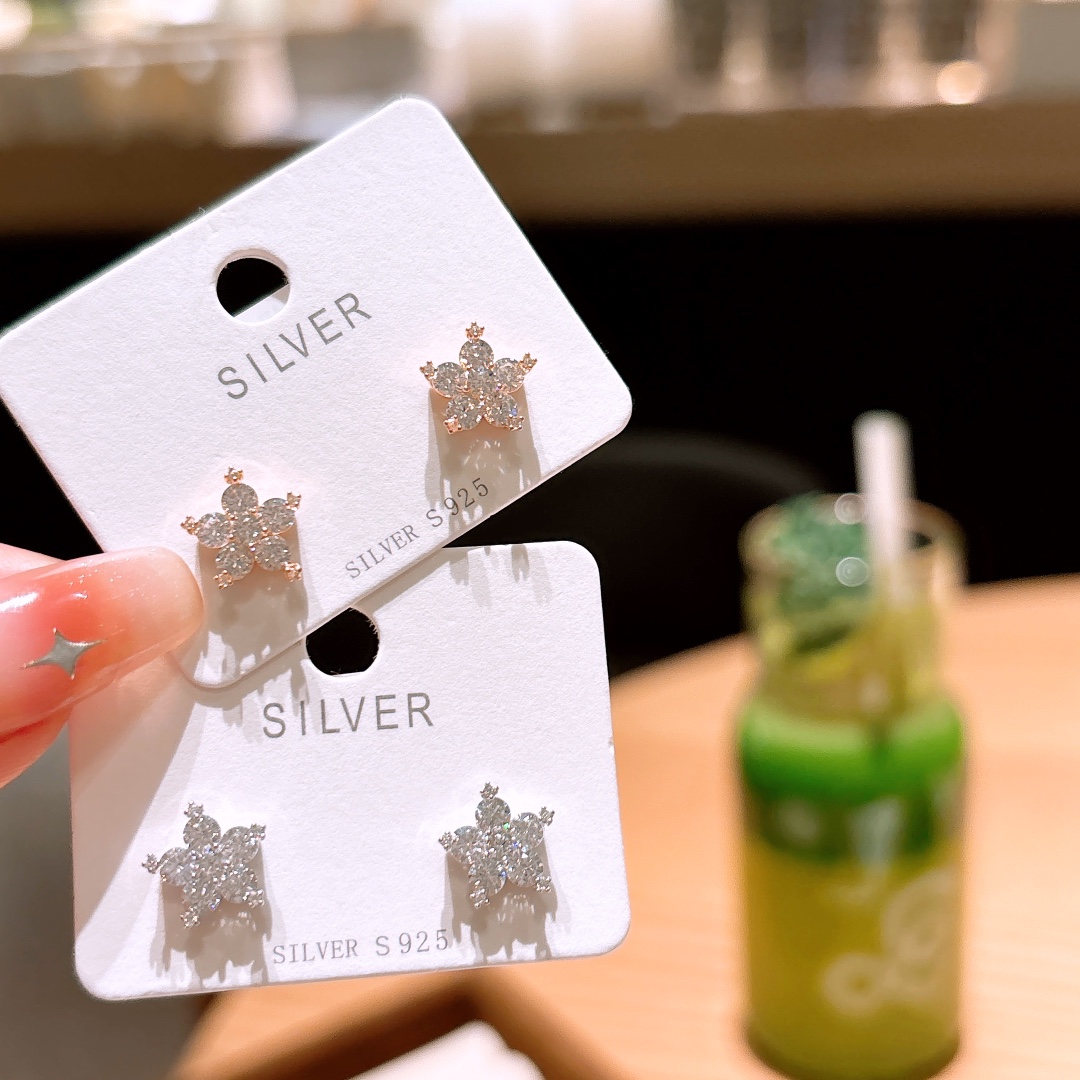 Hypoallergenic Silver Earrings Minimalist Father's Day Silver