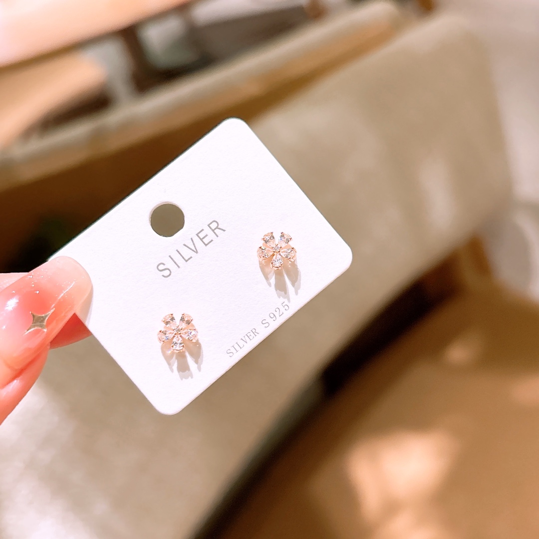 ロマンチックニッケル無添加銀イヤリングゴールド 晩餐会