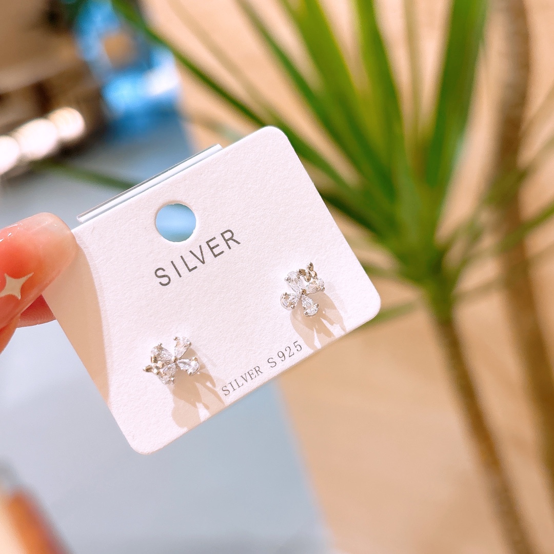 S925 Sterling Silver Earrings Ins Style Bestie Gift Gold