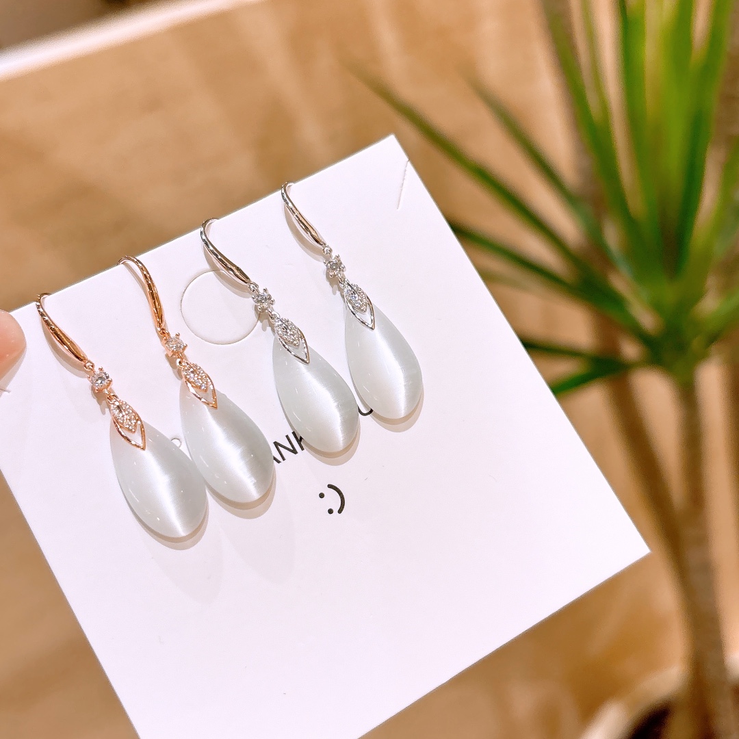 Nickelfreies Silber Ohrhänger & Fadenohrringe Zart Hauseinweihung Gold