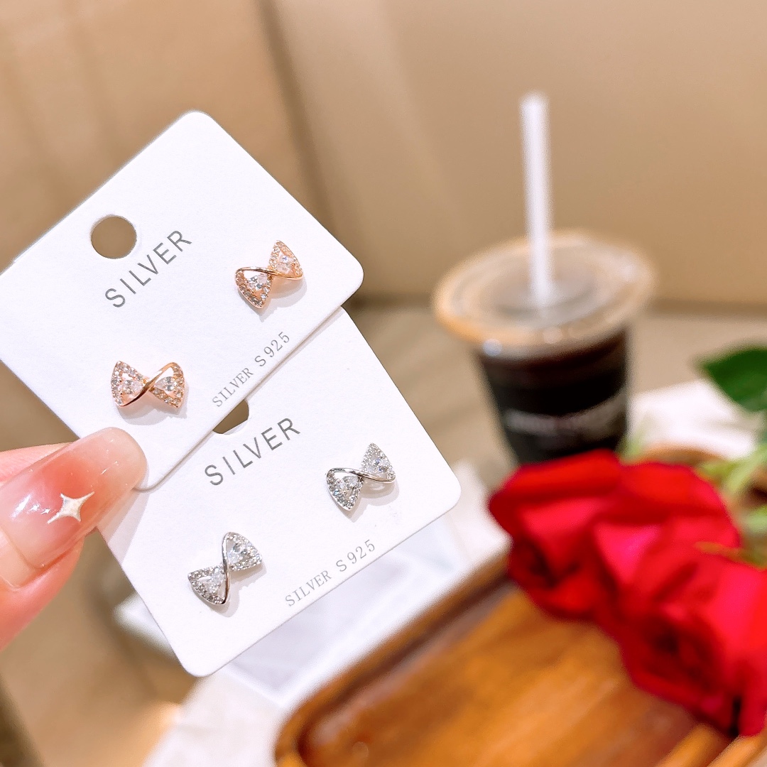 Massivsilber Ohrringe Vintage Alltag Gold