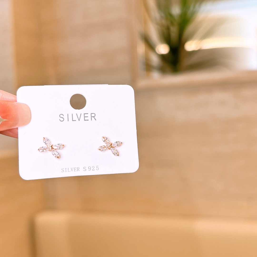 Nickel Free Silver Earrings Dainty Office Gold