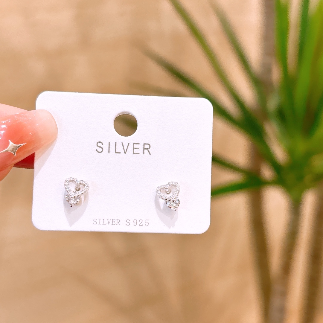 アーティスティック低アレルギー銀イヤリングシルバー 母の日