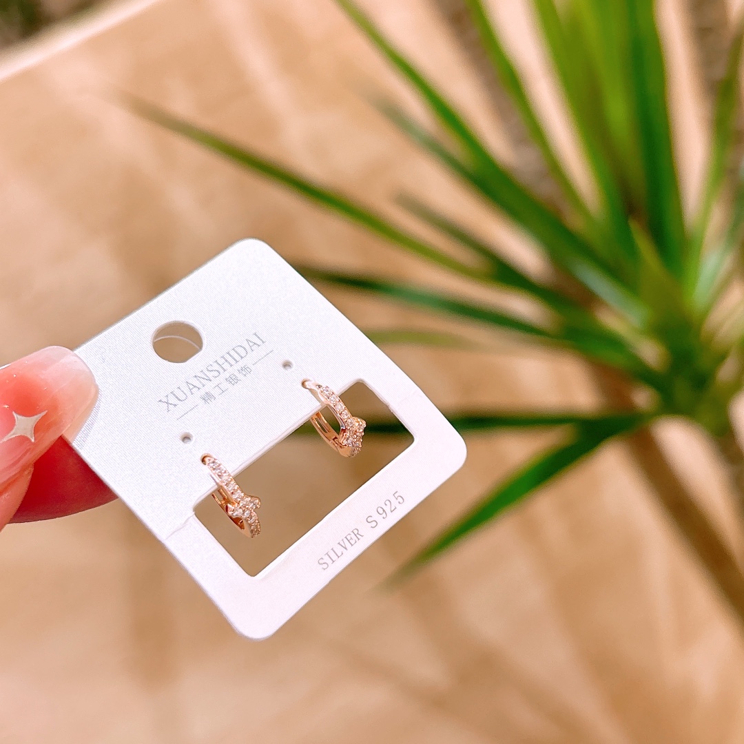 Fine Silver Ear Cuffs Artistic Mother's Birthday Gold