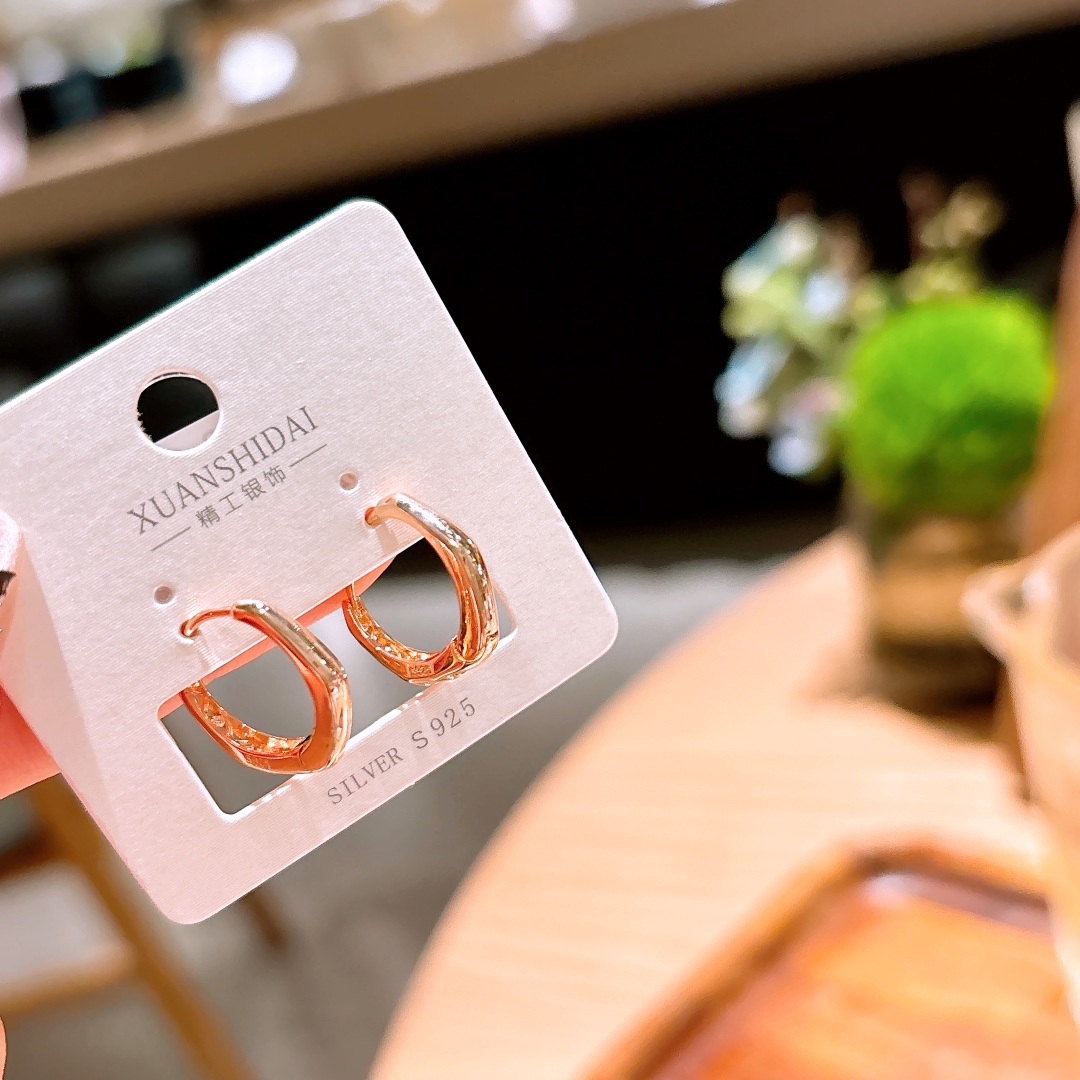 Solid Silver Ear Cuffs Girly Proposal Gold