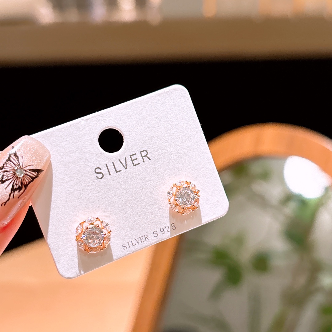 Hypoallergenic Silver Earrings Minimalist Party Silver