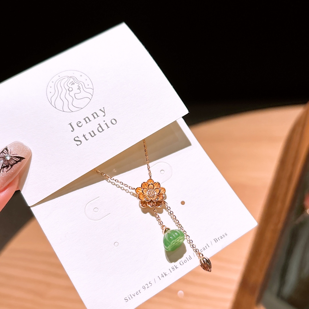 High Polish Silver Jasper Necklace Sweet & Cool Party Silver