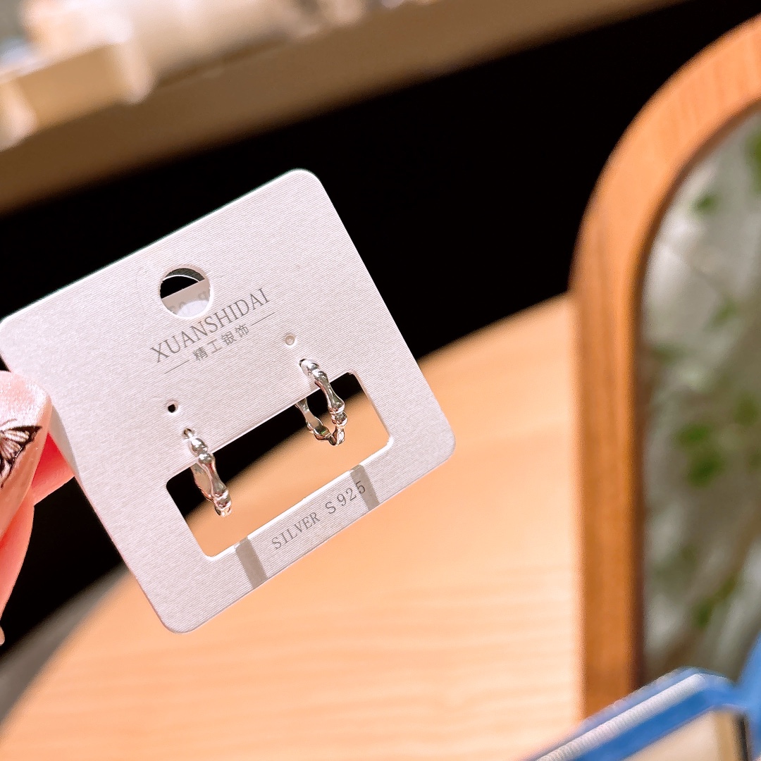 S925 Sterling Silver Ear Cuffs Dainty Teacher's Day Silver