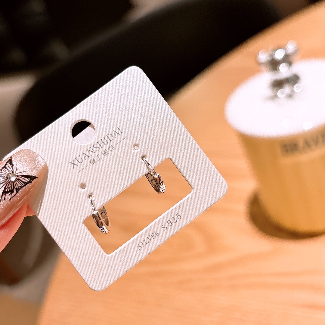 Fine Silver Ear Cuffs Vintage Wedding Favor Silver