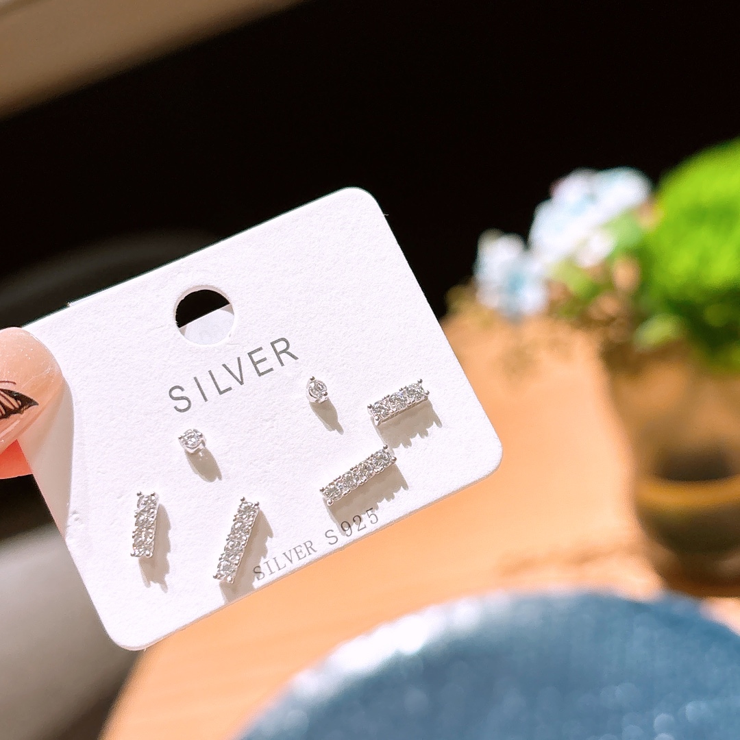 Fine Silver Earrings Chic Graduation Gold