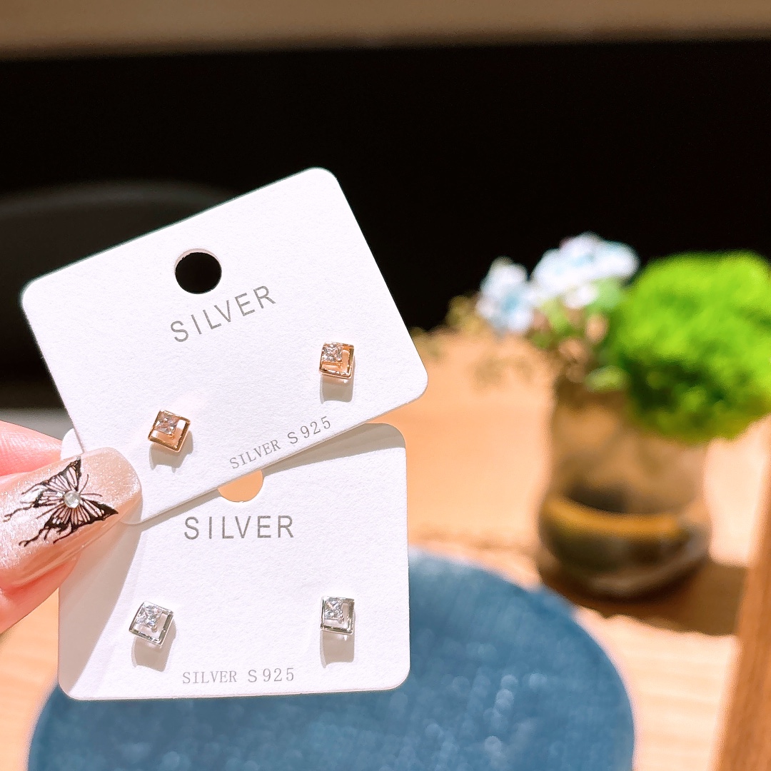 925 Silver Earrings Delicate Anniversary Silver