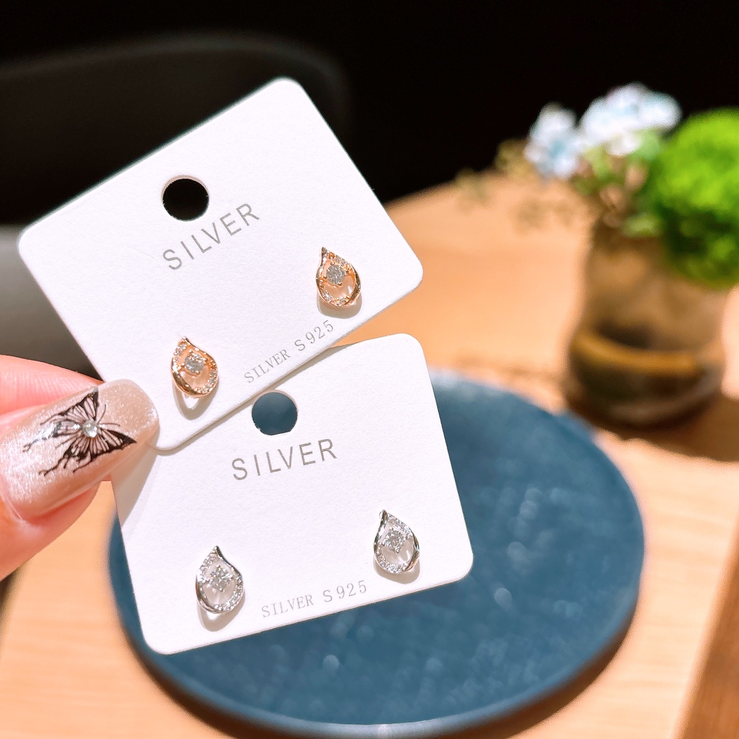 High Polish Silver Earrings Girly Spring Festival Silver