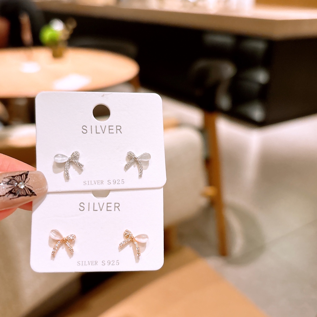 Solid Silver Earrings Precision Workplace Silver