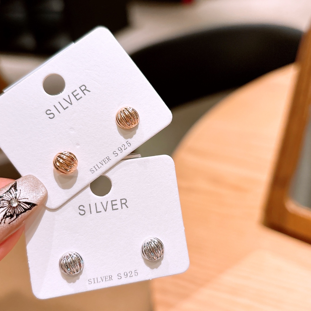 Allergiearmes Silber Ohrringe Einzigartig Verlobung Silber