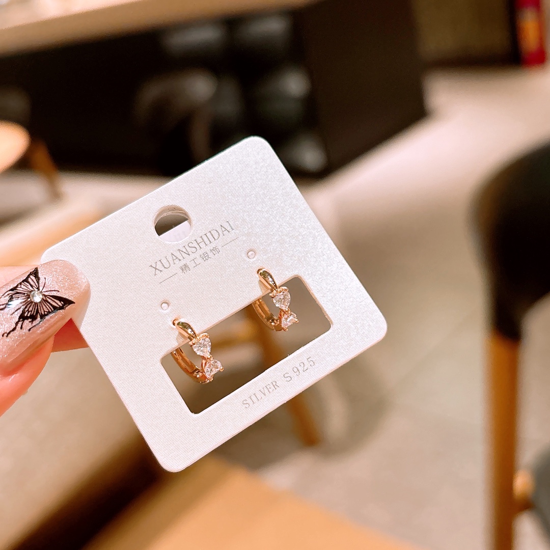 925 Silver Ear Cuffs Minimalist Mother's Birthday Gold