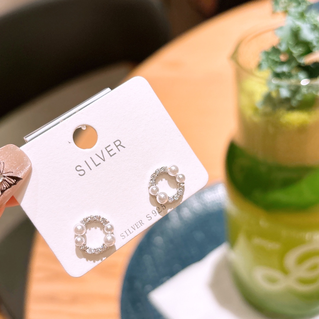 High Polish Silver Earrings Fashion Party Gold