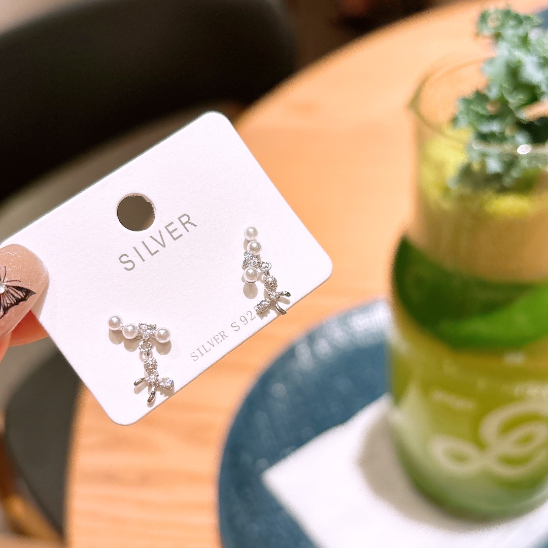 Solid Silver Earrings Pure Office Silver