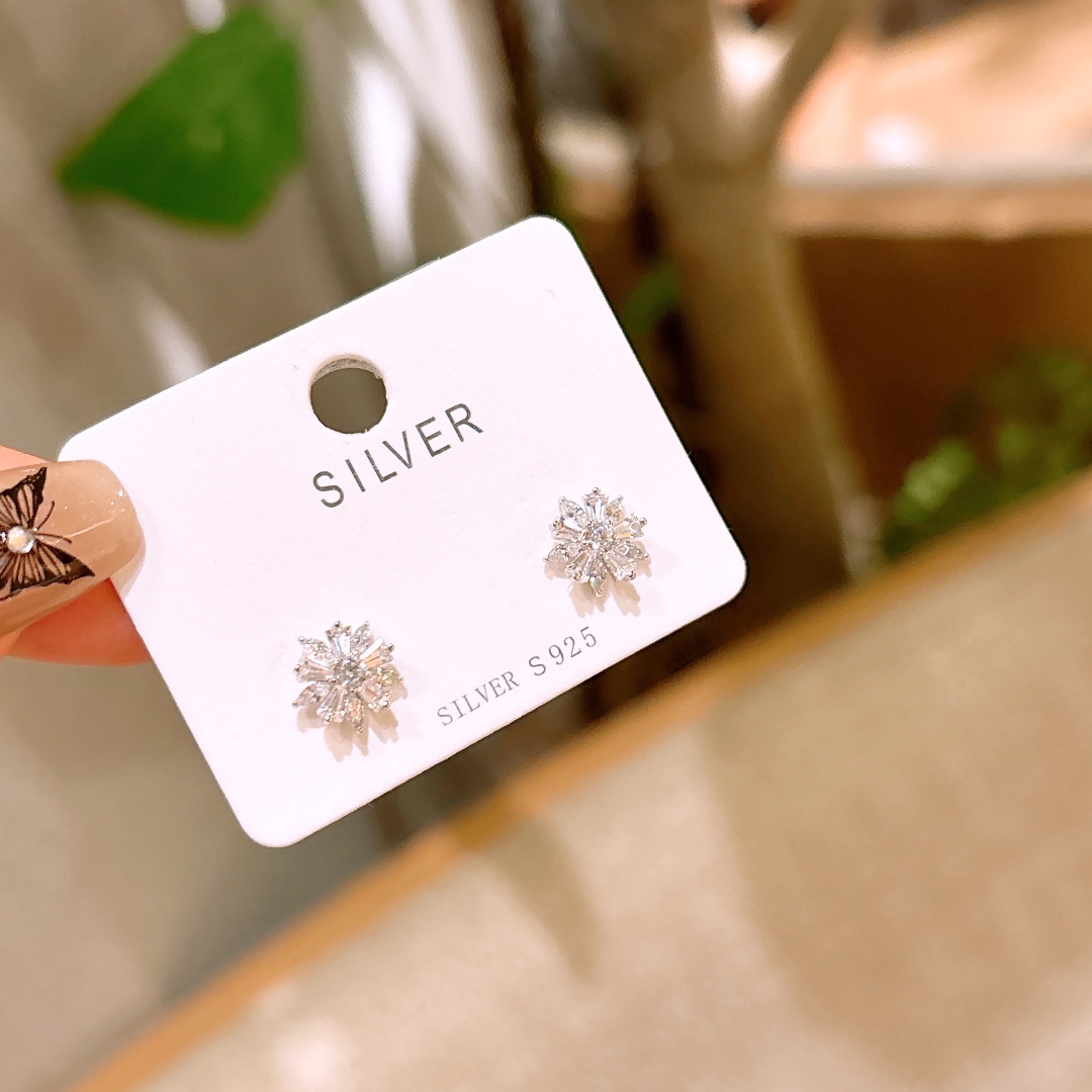 Solid Silver Earrings Ultra Minimal Workplace Gold