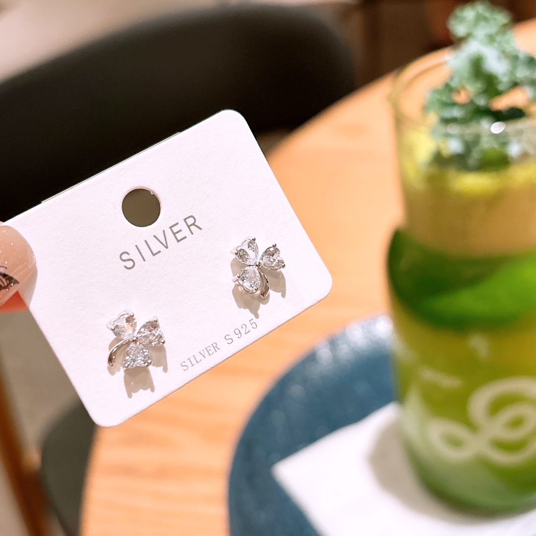 High Polish Silver Earrings Lively Graduation Silver