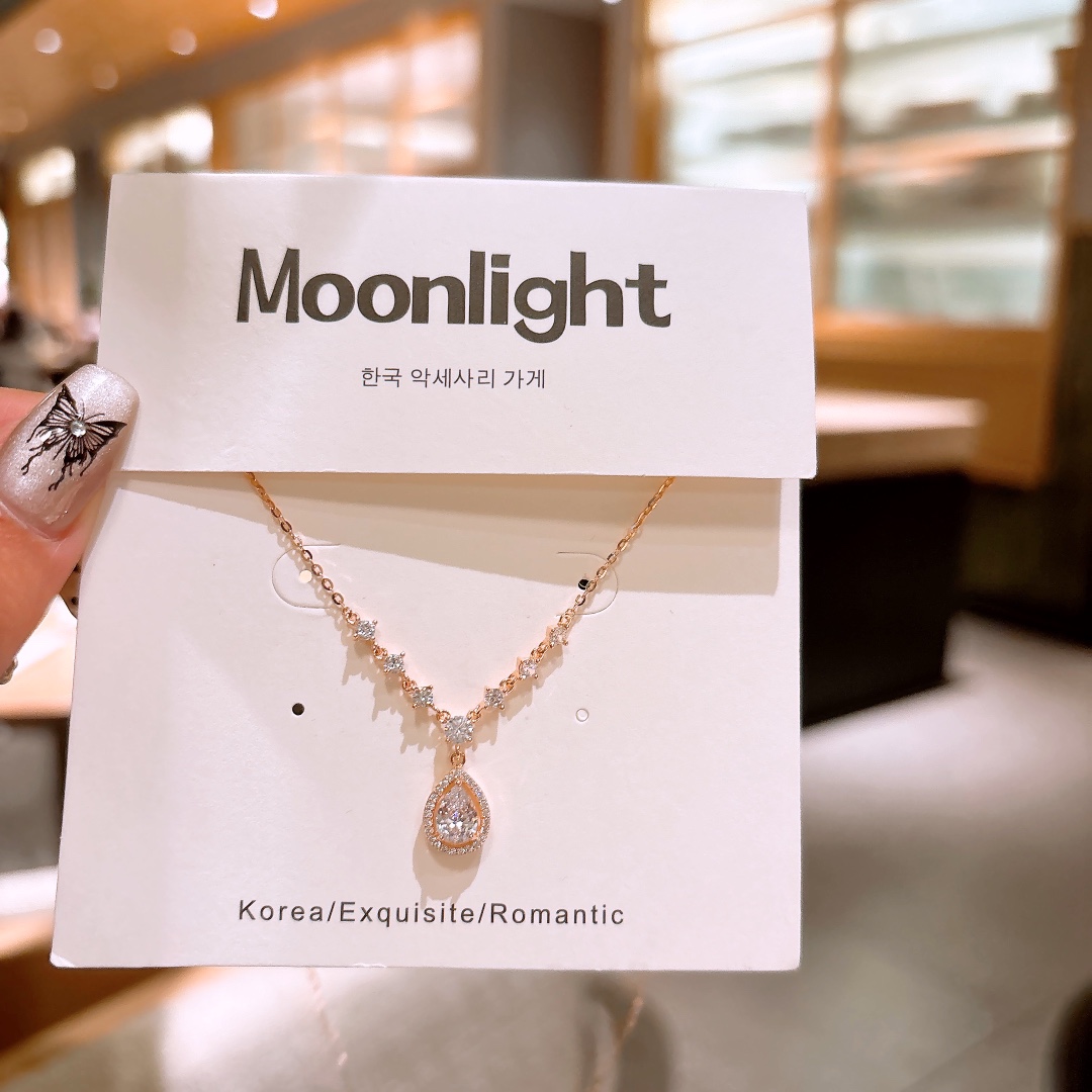 Fine Silver Necklace Gentle Wedding Silver