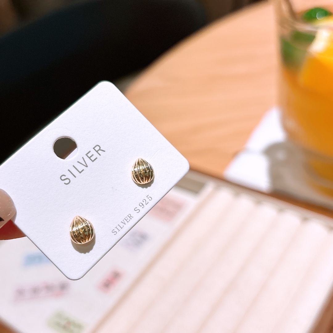 Fine Silver Earrings Ethereal Housewarming Gold