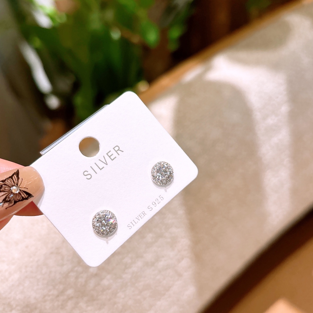 Low Allergy Silver Earrings Ethereal Party Silver