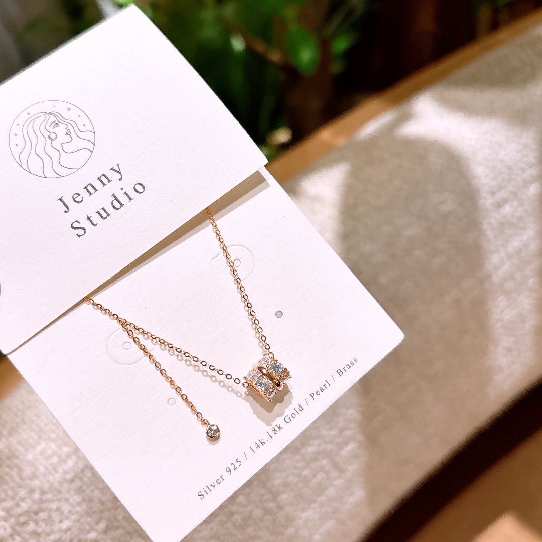 ラグジュアリー低アレルギー銀ネックレスゴールド 新年