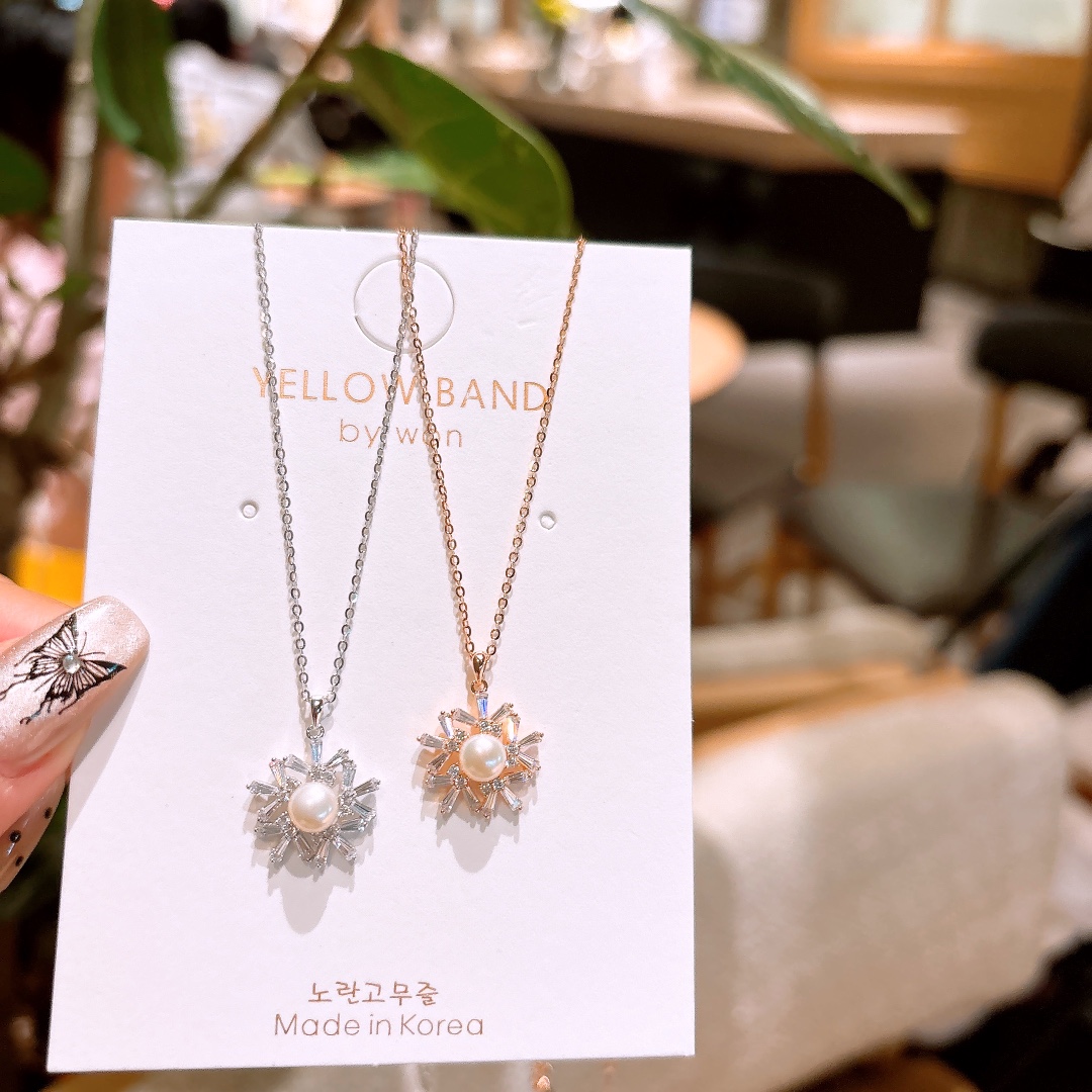 ファッションS925スターリングシルバーネックレスゴールド ギフト