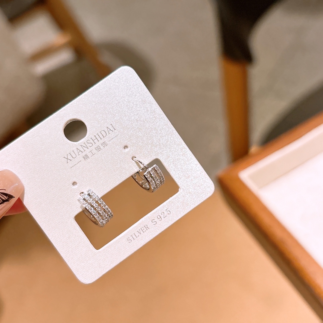 遊び心S925スターリングシルバーイヤーカフゴールド 年次パーティー