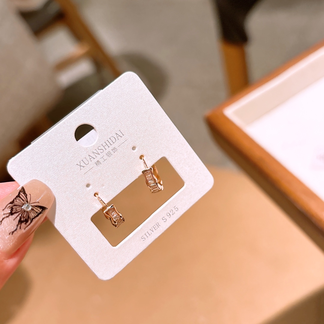 High Polish Silver Ear Cuffs Pure Party Gold